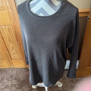 Maurices Gray Ribbed Sweater